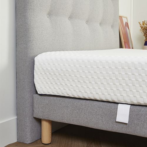 Tête de lit + sommier + matelas Made in France